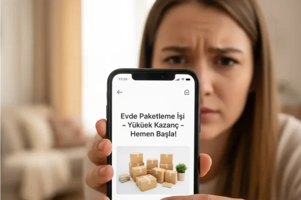 Evde Paketleme İşi Dolandırıcılığı Evde Paketleme İşi Dolandırıcılığı